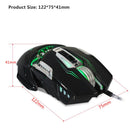 3200DPI Wired Gaming Mouse With LED Light Mechanical Macros For Laptop Black