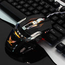 3200DPI Wired Gaming Mouse With LED Light Mechanical Macros For Laptop Black