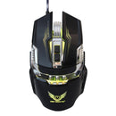 3200DPI Wired Gaming Mouse With LED Light Mechanical Macros For Laptop Black