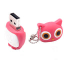 Cute Owl USB Flash Drive Pendrive Memory Sticks Storage for Laptop Pink 64 GB