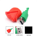 64GB USB 2.0 Flash Drive High Read Speed Memory Storage for Laptop Rose Shape