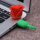 64GB USB 2.0 Flash Drive High Read Speed Memory Storage for Laptop Rose Shape