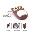 Cute Owl USB Flash Drive Pendrive Memory Sticks Storage for Laptop Brown 16 GB