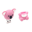 Cute Cartoon Model USB Flash Drives Pendrive Memory Sticks Storage for Laptop 32GB