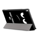 Smart Thin Folio Stand Leather Case Smart Cover for Lenovo TAB4 10 Plus Black Eyes