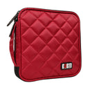 32 Discs CD DVD Blue-ray Bag Case Holder Storage Wallet Portable BUBM Red