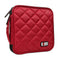 32 Discs CD DVD Blue-ray Bag Case Holder Storage Wallet Portable BUBM Red