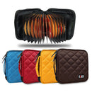 32 Discs CD DVD Blue-ray Bag Case Holder Storage Wallet Portable BUBM Red