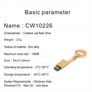 Memory Stick USB Flash Drive Disk Data Storage Retro Metal for Laptop 8GB