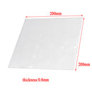 PEI Sheet PEI Polyetherimide Ultem Sheet for 3D Printer Bed 0.03'' Thickness 200x200x0.8mm