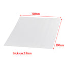 PEI Sheet 3D-Printer Build Surface Polyetherimide Ultem for PLA ABS HIPS 300x300 0.8mm