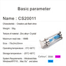 16GB Creative Hourglass Shape Waterproof Alloy Glass Mini USB Flash Drive High Speed Memory Stick U Disk Blue for PC Computer