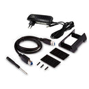 Tool-Free USB2.0/3.0 External 3.5" SATA Hard Drive Enclosure SSD HDD Case PC
