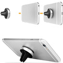 Air Vent Mobile Phone Magnetic Car Holder for Galaxy S7 S6 Edge Note Silver