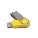 Mini USB2.0 Flash Drive Memory Stick Thumb Storage Pen Disk for Laptop Notebook Disk Yellow-4GB