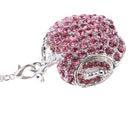 Jewelry Crystal USB 2.0 Flash Drive U Disk For PC Laptop Pink Necklace 32GB