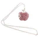 Jewelry Crystal USB 2.0 Flash Drive U Disk For PC Laptop Pink Necklace 64GB