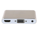 Digital AV Adapter USB to HDMI / VGA+Audio Dual Display Converter Adapter for IOS Android Smartphone MacBook Rose Gold