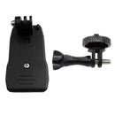 Backpack Strap Hat Clip Clamp Mount + 1/4'' Tripod Adapter +Screw for GoPro 5 4