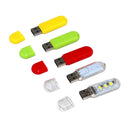 5 Pack 3 LED Reading Lamp USB LED Night Light Flexible for Computer Laptop