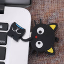Cartoon Black Cat Model USB Flash Drive Pendrive Memory Thumb Stick 64GB