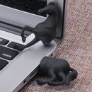 64GB USB 2.0 Flash Drive High Read Speed Memory Storage for Laptop Black Horse Shape