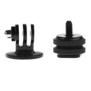 Mount Adapter 1/4'' Hot Shoe+ Tripod Monopod Connector Head for GoPro Hero 2/3/3+ SJCAM
