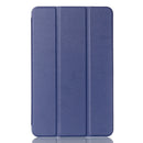 Smart Wake/Sleep Flip Protective PU Case Cover For Samsung T580/T585 Tablet Blue