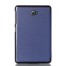 Smart Wake/Sleep Flip Protective PU Case Cover For Samsung T580/T585 Tablet Blue