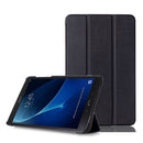 Smart Wake/Sleep Flip Protective PU Case Cover For Samsung T580/T585 Tablet Black