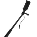 Selfie Stick Surfing Diving Extendable Self Pole For Camera Cell Phone Black