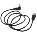USB2.0 Male To Type B 90Degree Left Angle Extension Adapter Cable Bend