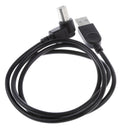 USB2.0 Male To Type B 90Degree Left Angle Extension Adapter Cable Bend