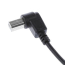 USB2.0 Male To Type B 90Degree Left Angle Extension Adapter Cable Bend