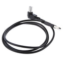 90 Degree Right Angle USB2.0 Male to USB Type B Data Sync Charging Cable