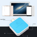 3-in-1 Type-C OTG Card Reader Adapter For Samsung Huawei Phone Tablet Blue