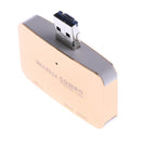 USB3.0 Micro USB Combo USB HUB SD/TF Card Reader With OTG For Laptop Gold