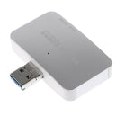 USB3.0 Micro USB Combo USB HUB SD/TF Card Reader With OTG For Laptop Silver