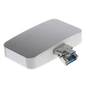 USB3.0 Micro USB Combo USB HUB SD/TF Card Reader With OTG For Laptop Silver