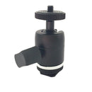 Camera Hot Shoe Mount Adapter W/ 1/4" Thread For LED Video Light Monitor
