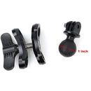 Dual Holes CNC Diving Ball Clamp Mount Bracket + Adapter For GoPro Hero 3 4