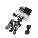 Dual Holes CNC Diving Ball Clamp Mount Bracket + Adapter For GoPro Hero 3 4