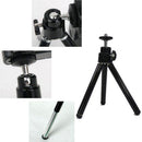360 Rotation Mini Tabletop Extendable Tripod Stand For Phone Camera Black