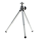 360Â° Rotation Mini Tabletop Extendable Selfie Tripod Stand for Camera iPhone Samsung Silver