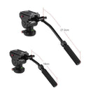 Video Tripod Fluid Head With Handle Quick Release Plates For Canon Nikon
