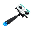 Monopod Selfie Stick With Dual Port Holder Kits For Double Sports DV Camera