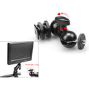 Multi-function Double Ball Head With Shoe Mount 1/4" Screw For LCD Monitor