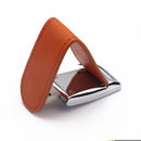 PU-Leather Clamshell Flash Drive Memory Stick Storage Thumb for Computer Brown 64GB