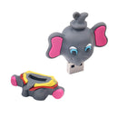32GB Elephant Shape Cartoon Pen Drive Cartoon USB Flash Drive for Laptop