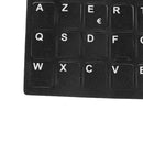 French Keyboard Stickers Protective Cover with White Letters For Laptop PC